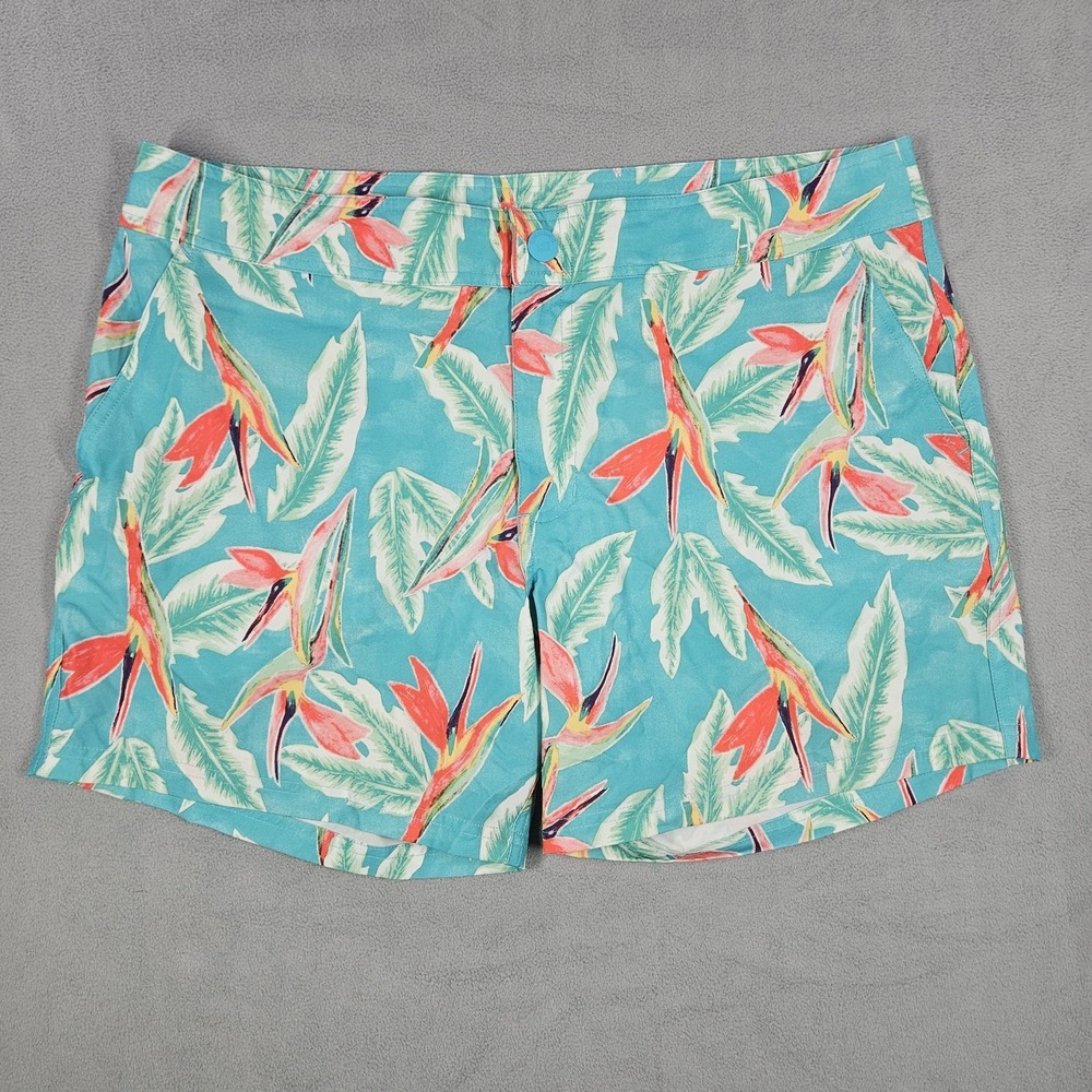 Chubbies Swim Shorts Men's XL Lined Floral Leaves Paradise Hawaii Board Shorts
